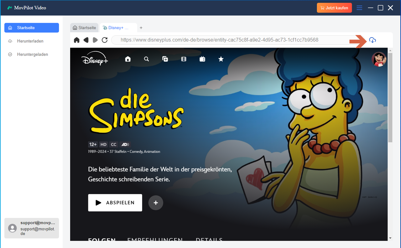 Search for Disney Plus Content