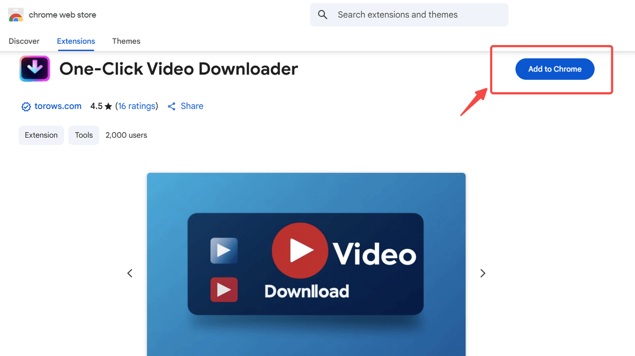 1-Click Video Downloader installieren