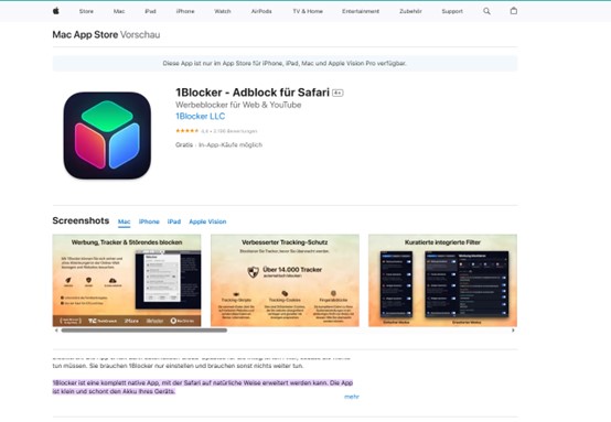 1Blocker für iOS