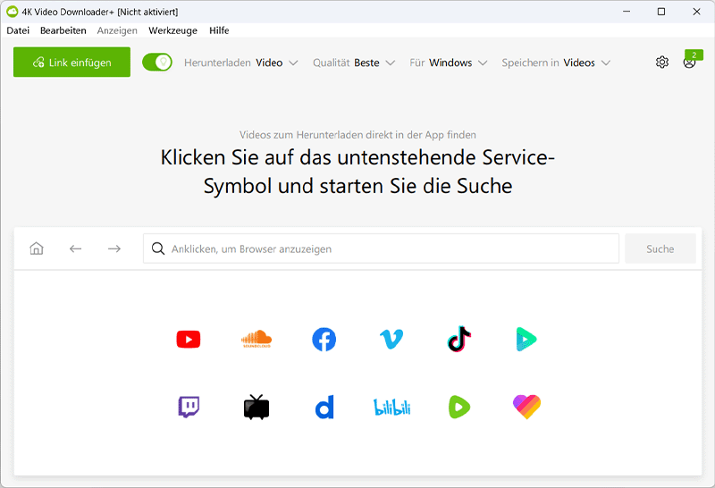 4K Video Downloader für Fackbook