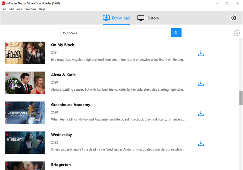 4kFinder Netflix Video Downloader