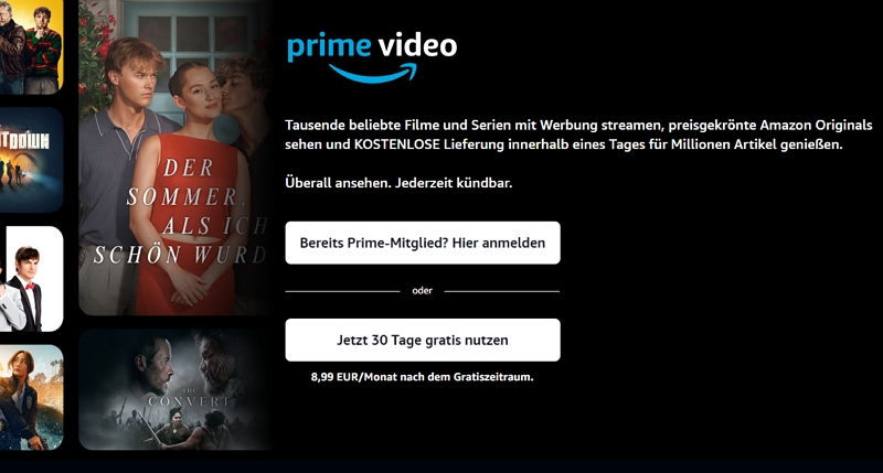 Prime Video konto anmelden