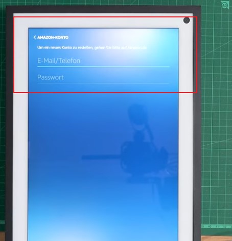 amazon prime auf echo show 15 - schritt 1