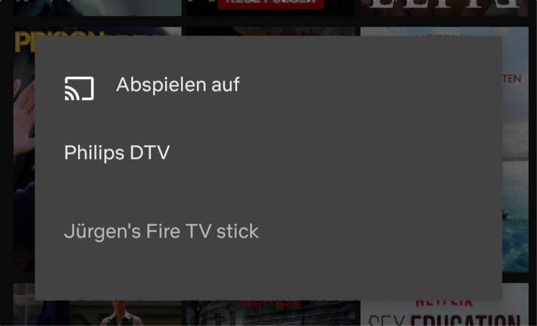 Amazon Prime Video auf TV über Handy-Casting ansehen