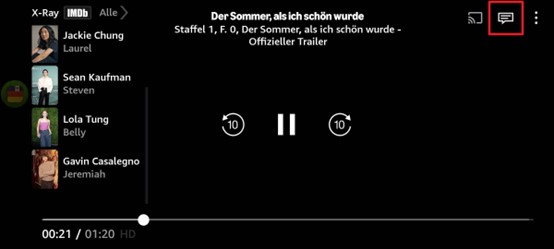 Amazon Prime Video App untertitle ausschalten - schritt 2