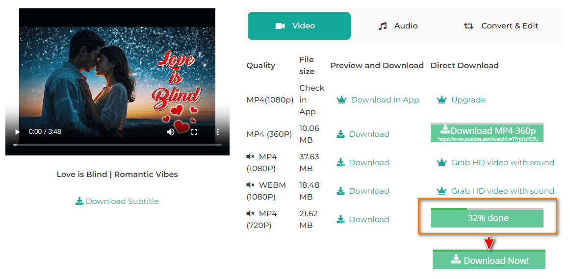 auf Download Now klicken