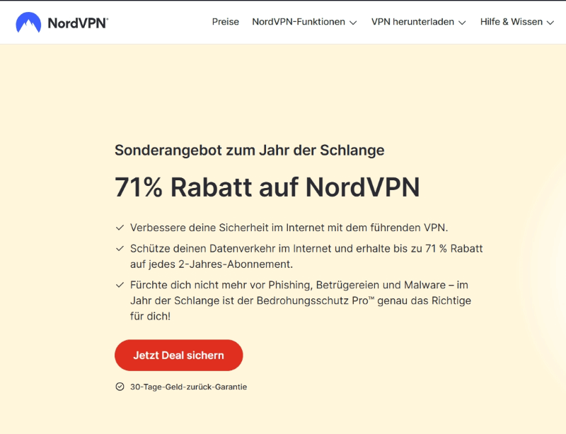 Auf Website NordVPN downloaden