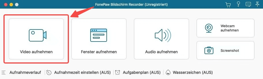 Bildaufnahme mit FonePaw auf Mac