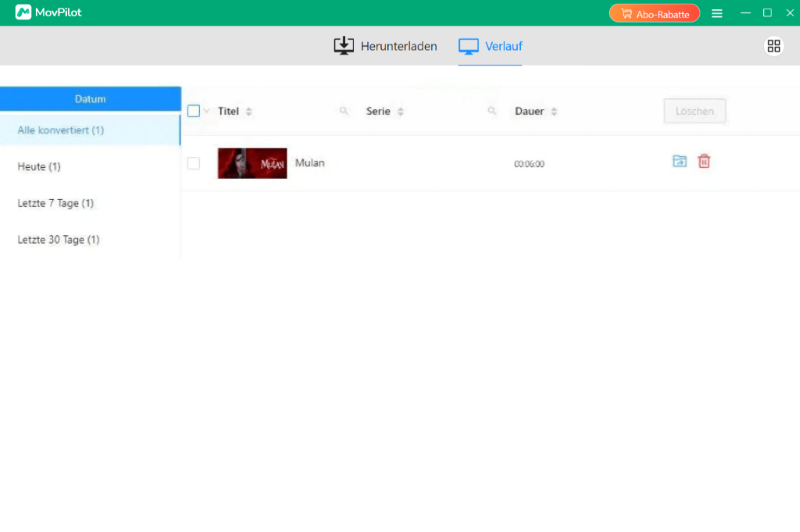 Download-Verlauf anzeigen