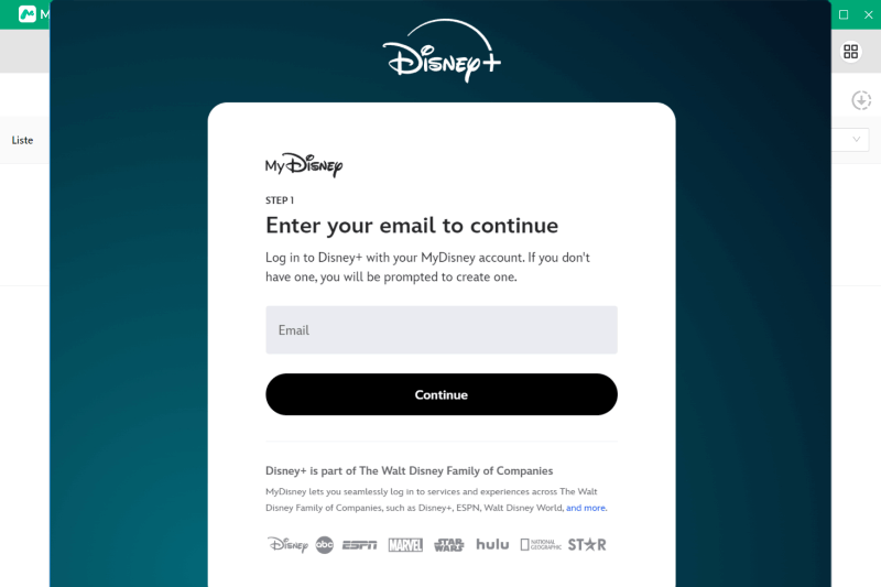 Bei Ihrem Disney+ Konto anmelden