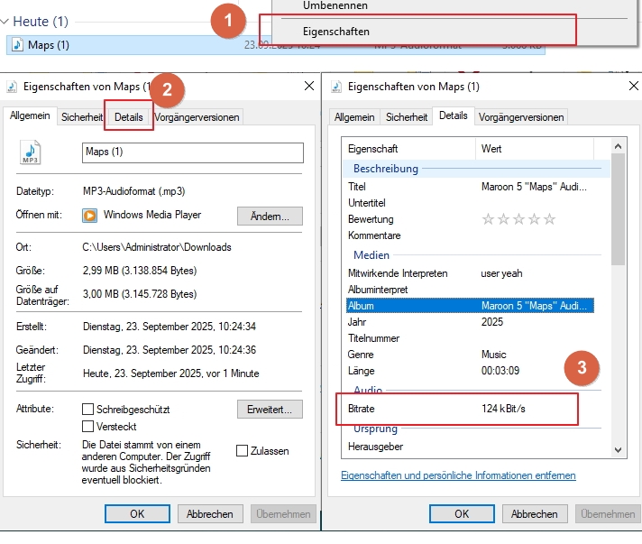 Data Datei auf Windows finden