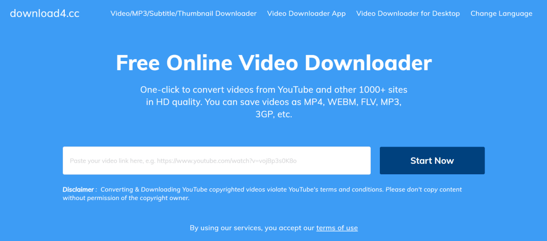 Download4 Free Online Video Downloader