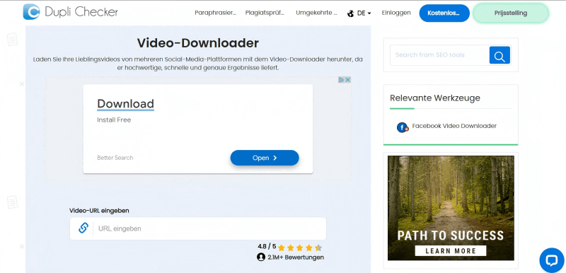Dupli Checker Online Video Downloader