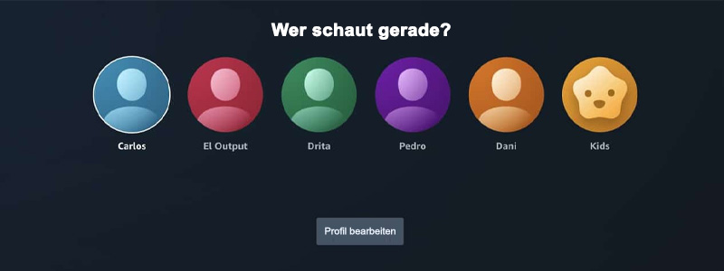 Durch Profil Amazon Prime Video kostenlos schauen