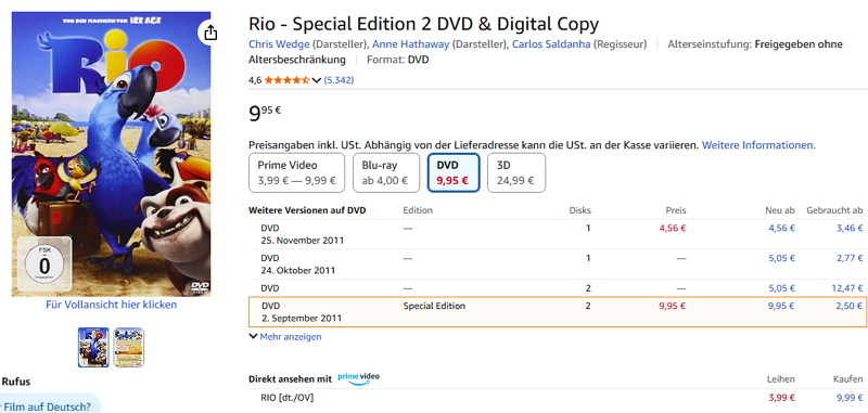 gekaufte DVD auf einem Streaming-Dienst nutzen - schritt 2