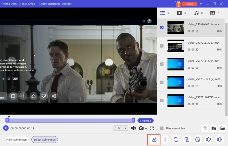 Amazon videos mit Eassiy recorder anfnahmen - schritt 4