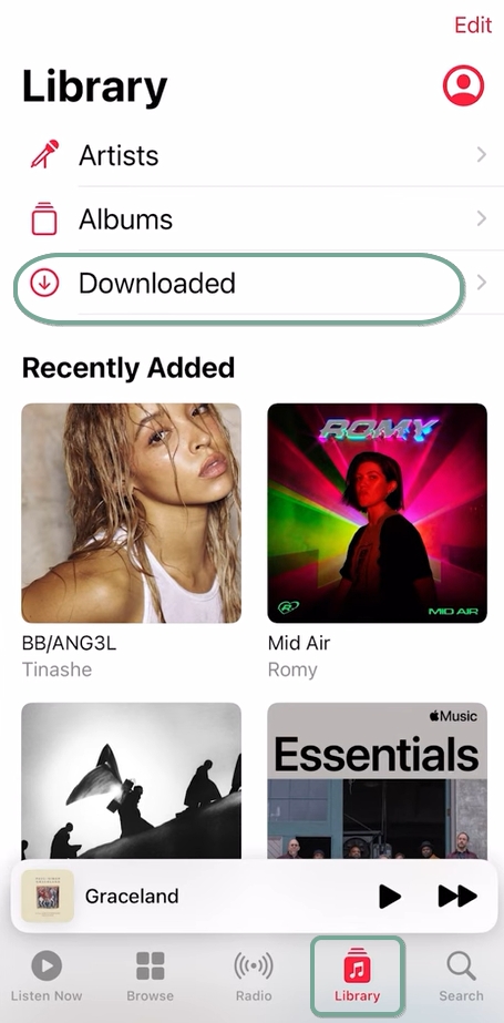 Playliste und Album Herunterladen finden