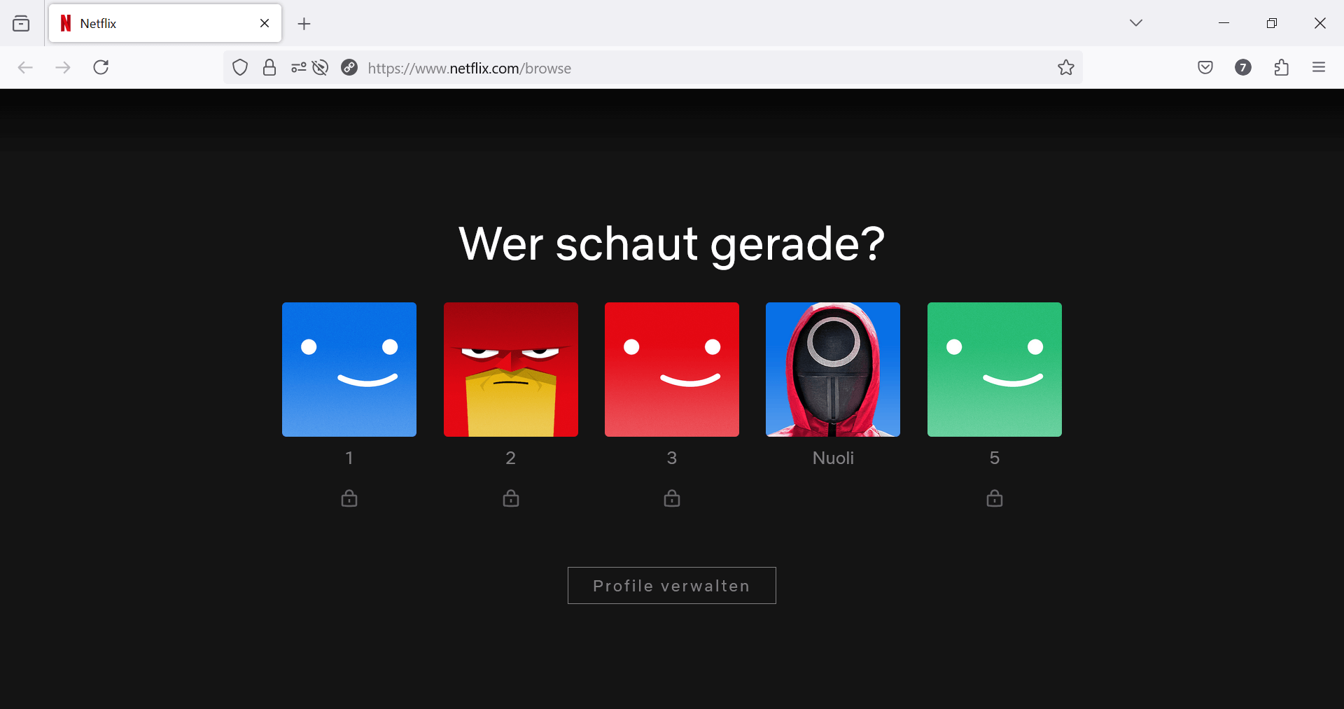 In Ihren Browser Netflix-Webseite öffnen