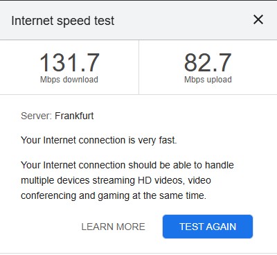 Internetspeed testen