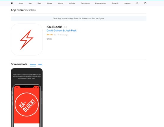 Ka-Block für iOS