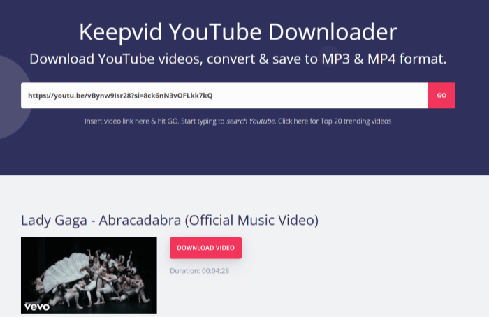 Keepvid Online Video Downloader Free