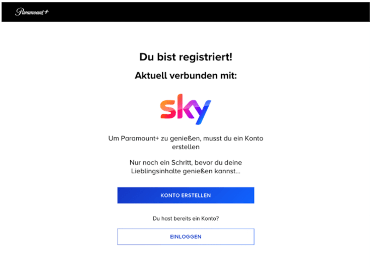 KONTO ERSTELLEN