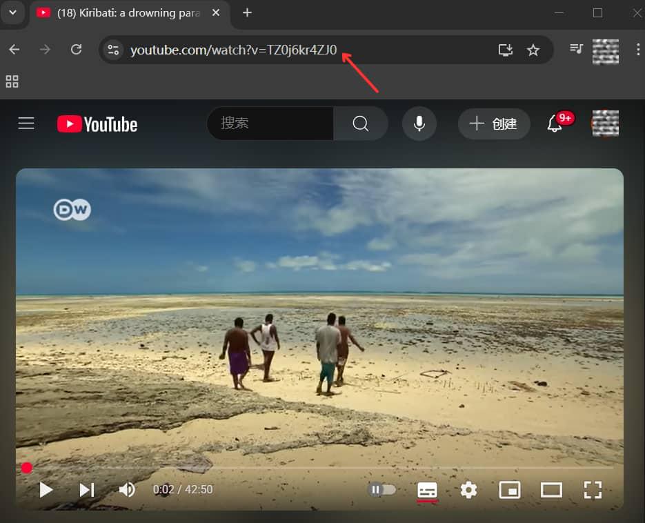 Link zu dem YouTube-Video kopieren