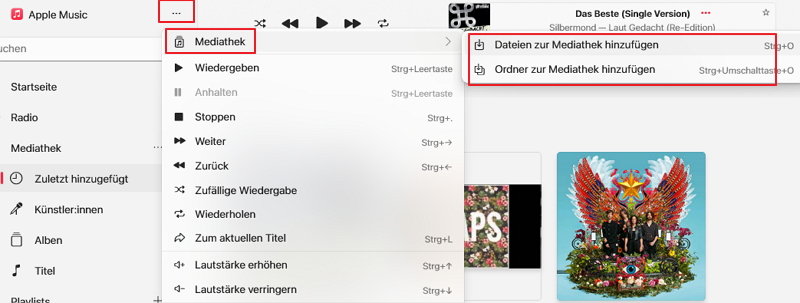 Apple Music Mediathek