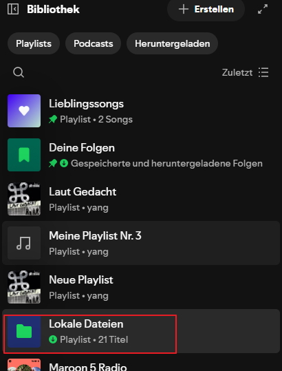 Lokale Dateien bei Spotify auf PC abspielen - schritt 4