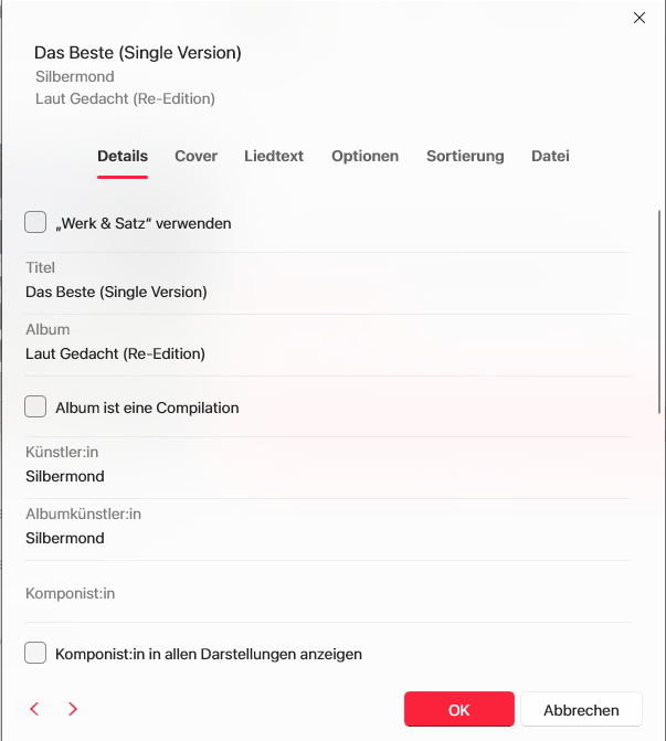 Apple Music Eigenschaften