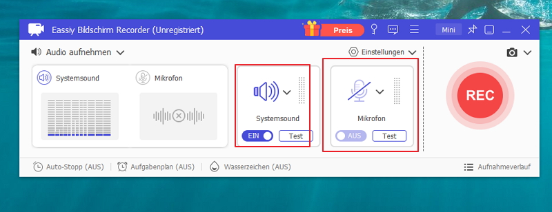 Schalte dein Mikrofon aus.
