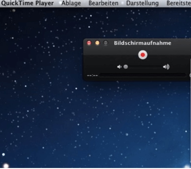 Auf Mac mit QuickTime Player Video aufnehmen