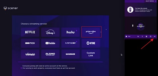 Amazon Watch Party mit Scener - schritt 5