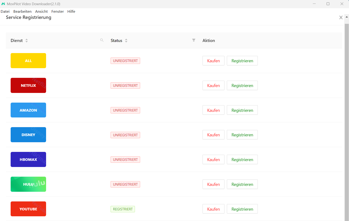 MovPilot Video Downloader registrieren