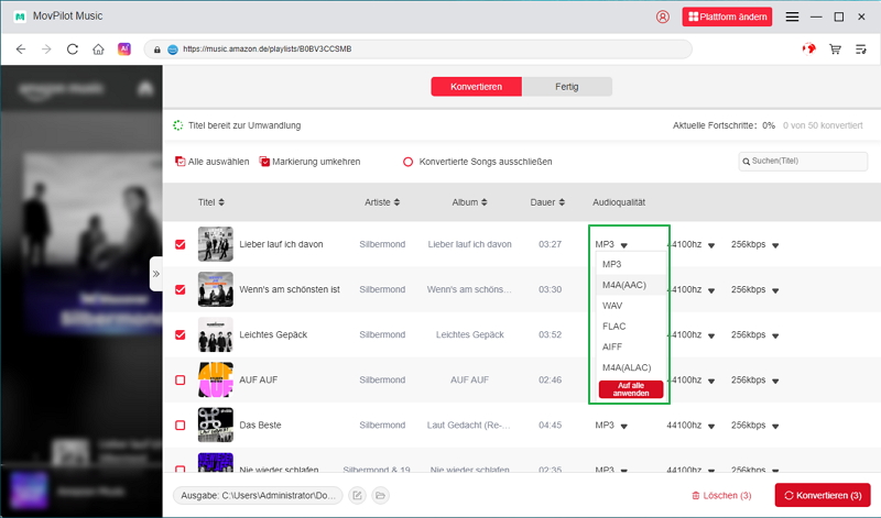 MovPilot Amazon Music Converter - Schritt 3