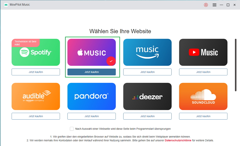 MovPilot Apple Music Converter - schritt 1