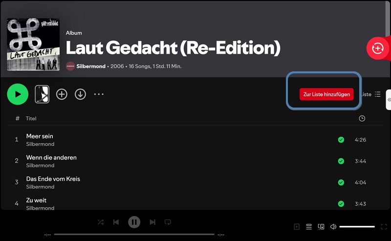 Professionelle Spotify Downloader - schritt 2