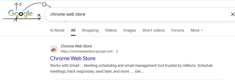 Chrome Web Store suchen