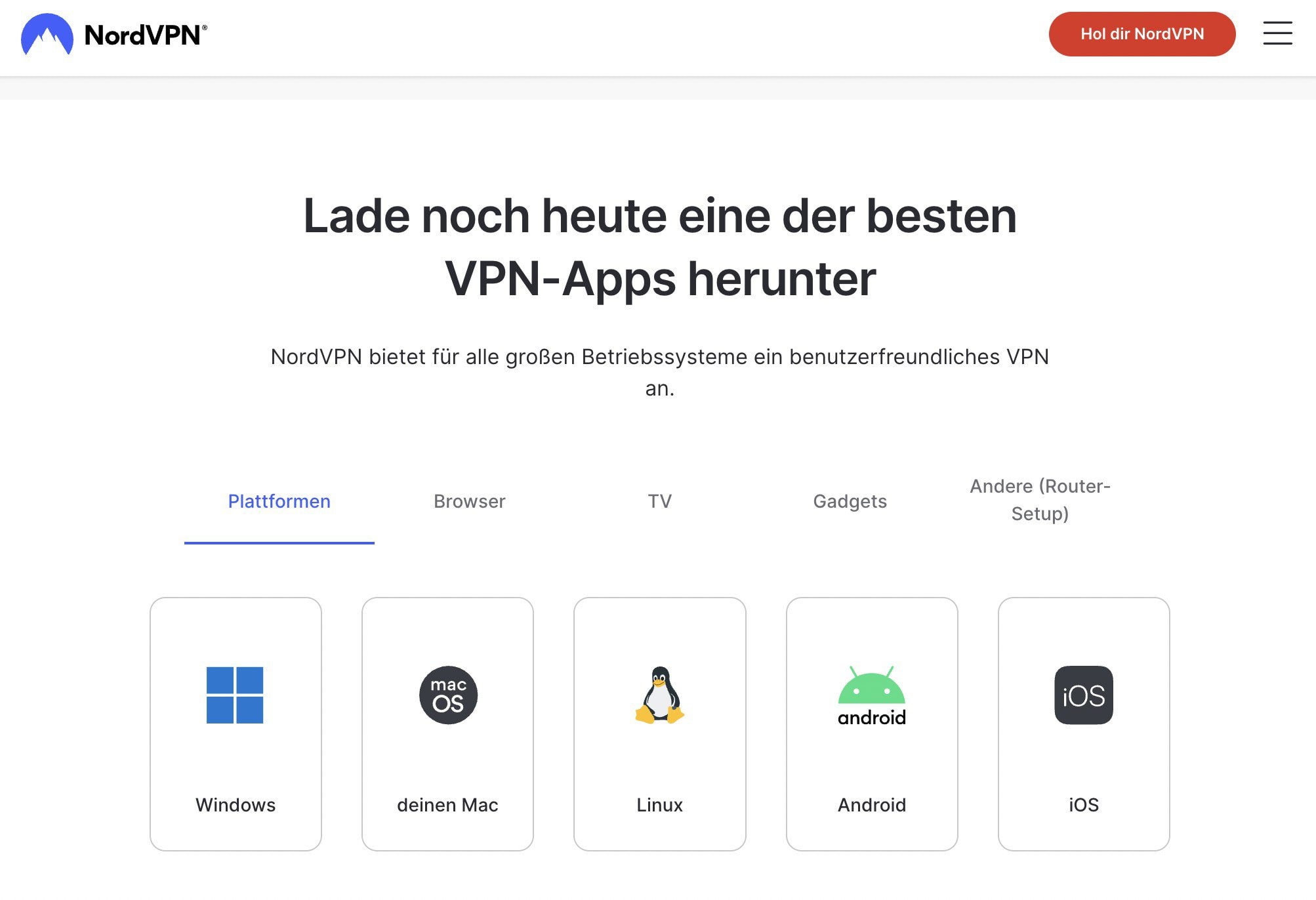 NordVPN APP Installieren