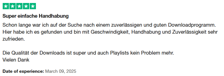 Positive Bewertung 1