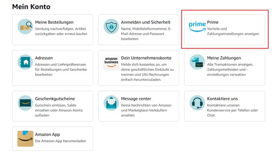 Prime Video mit offizielle Methode teilen - schritt 2