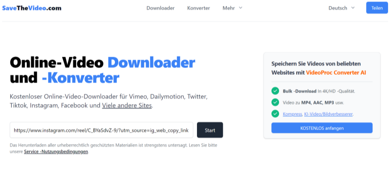 SaveTheVideo Online Video Downloader