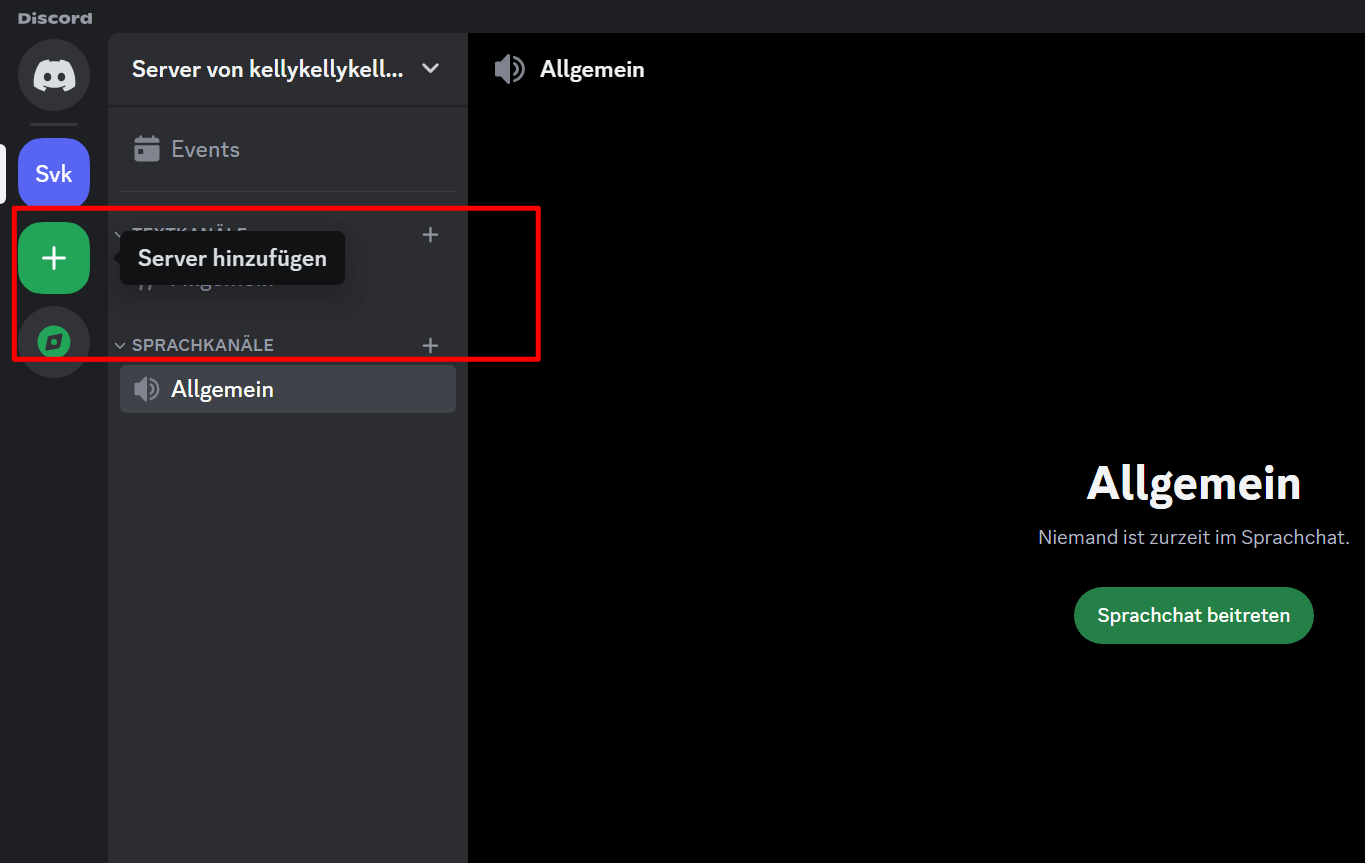 Discord-Konto anmelden und einen Server erstellen