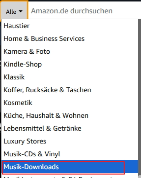 Musik direkt bei Amazon kaufen - schritt 2