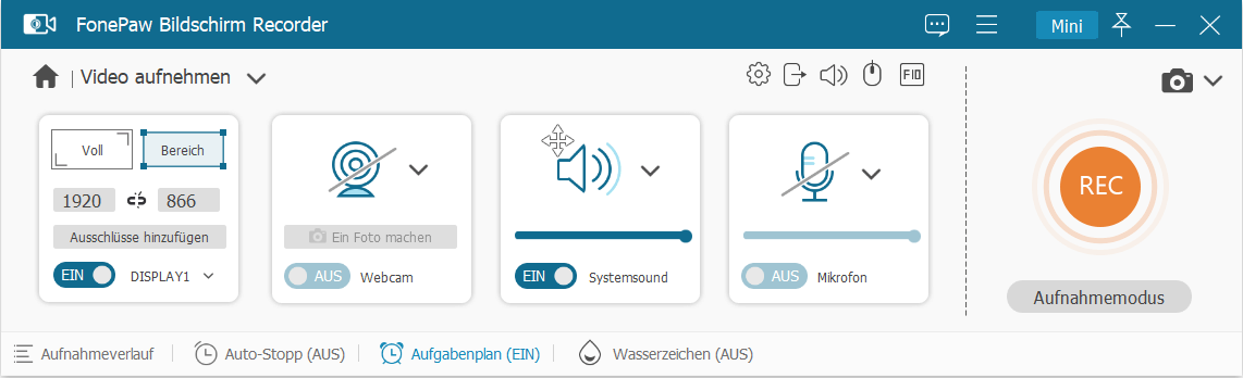 Systemsound aktivieren