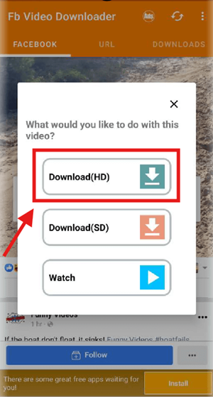 Verarbeitung des Videos Auswählen