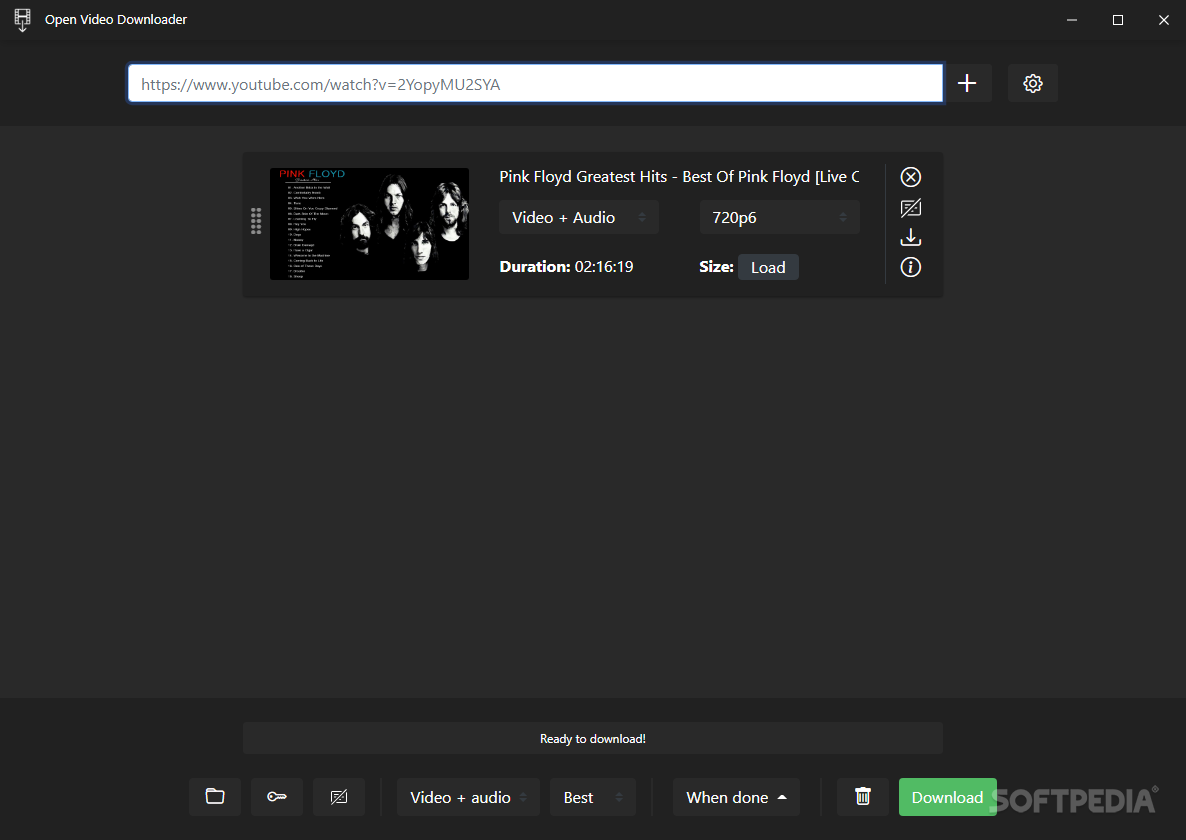 Video downloaden bei Open Video Downloader