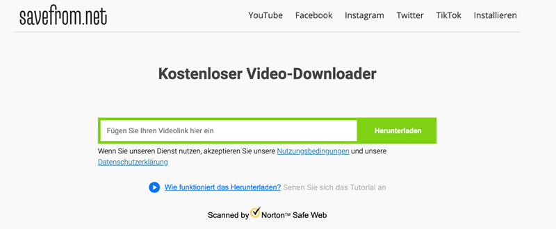 Savefrom Online Video Downloader