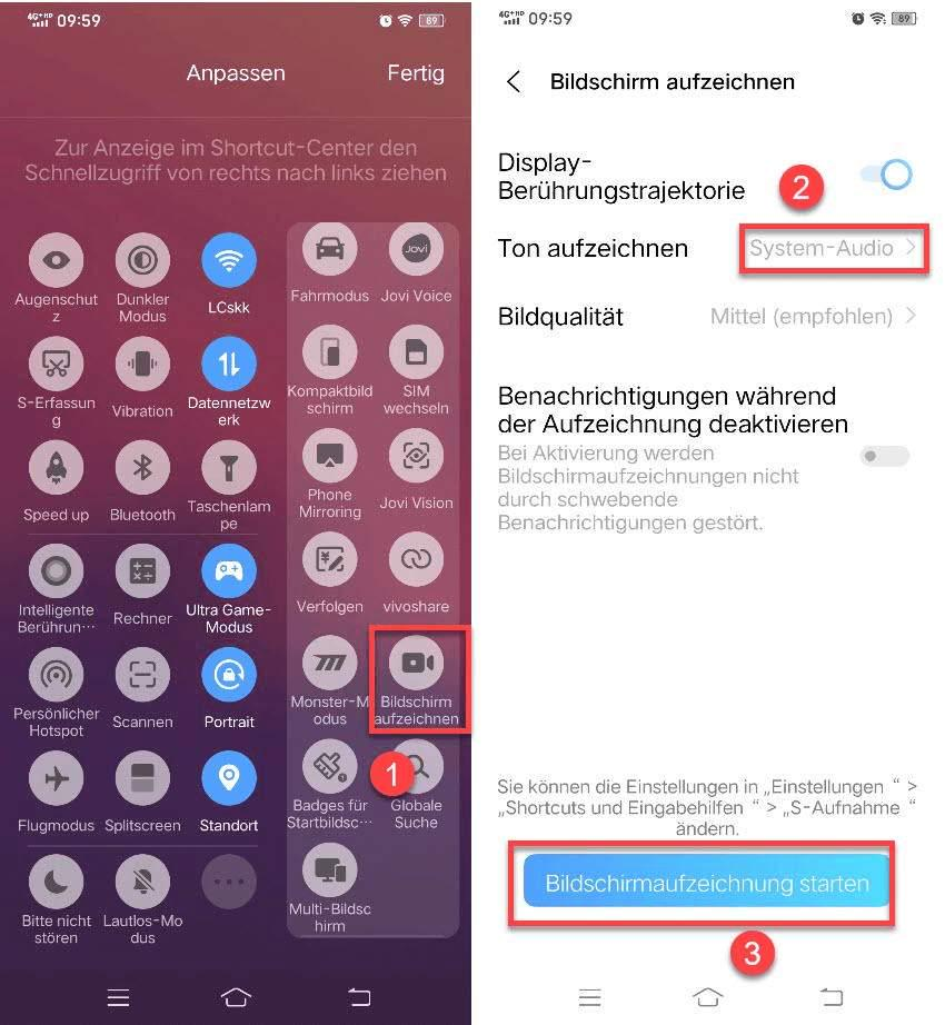 Auf Android Video aufnehmen