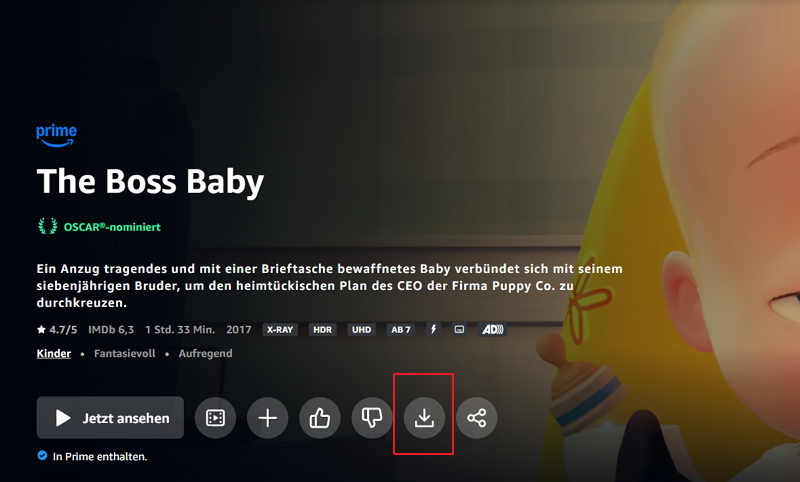 videos von prime video app heruterladen